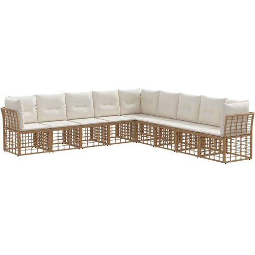  Set vanjskih sofa Prirodna Poliester - Prirodna bez stola Cene