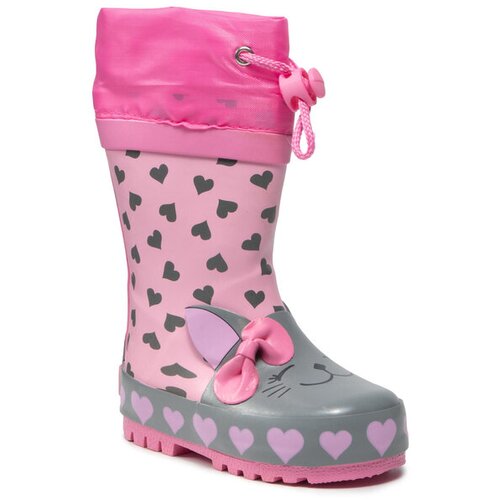 Playshoes Gumene čizme 'Katze' pastelno zelena / roza Cene
