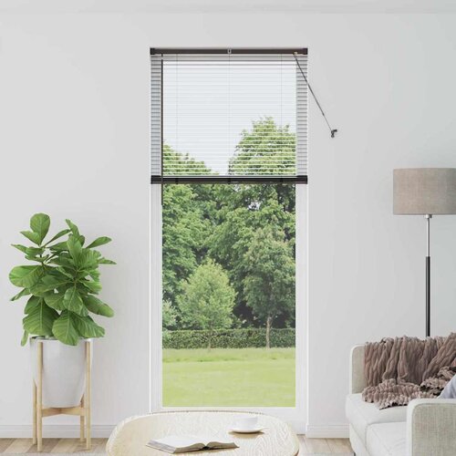 VidaXL Okenska roleta z zavesami Drugo Črna 90 x 220 cm Aluminij Slike