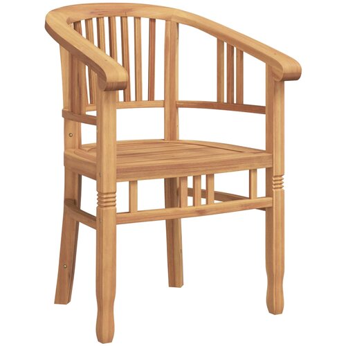  Stolica 2 pcs Smeđa 63 x 58 x 89 cm Čvrsto teak drvo Slike