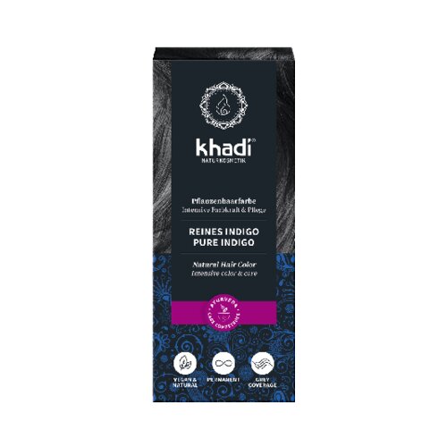 Khadi biljna boja za kosu - crna (čista Indigo) Cijene