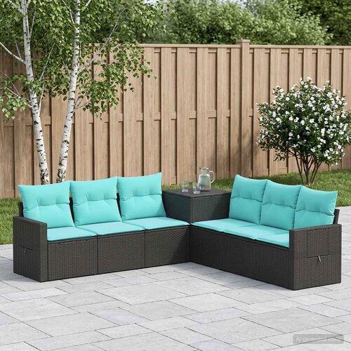  Set sofe 7 kom. Crna i Plava 234 x 234 x 85 cm Cene