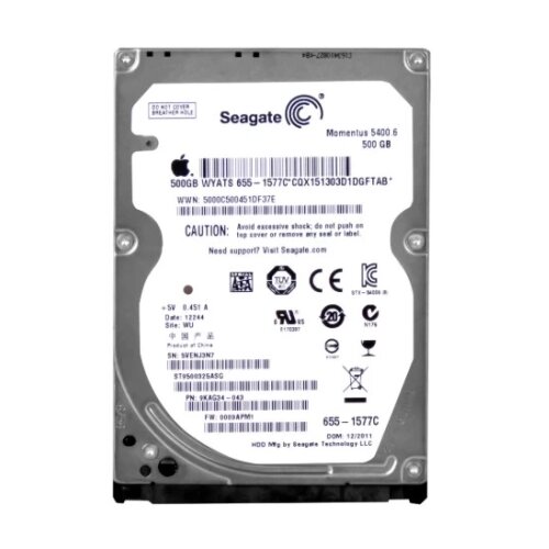 Seagate hdd 2.5 * 500GB ST9500325ASG 5400rpm 8mn sata 9.5mm Slike