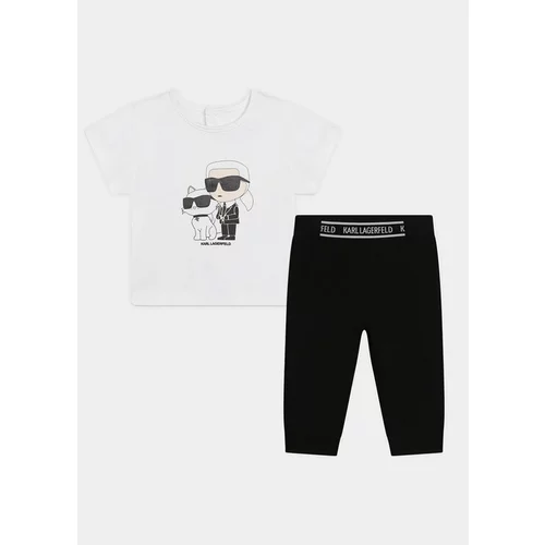 Karl Lagerfeld Kids Komplet majica in legice Z30127 S Pisana Regular Fit