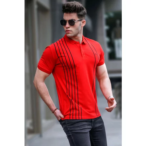 Madmext Polo T-shirt - Red - Regular fit