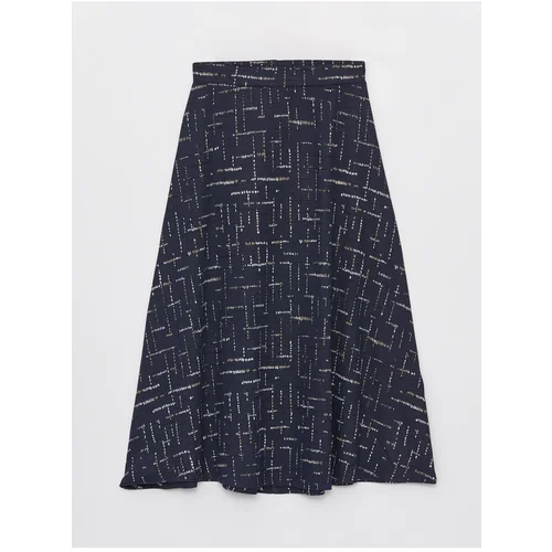 LC Waikiki Elastic Waist Comfortable Fit Patterned Women's Skirt