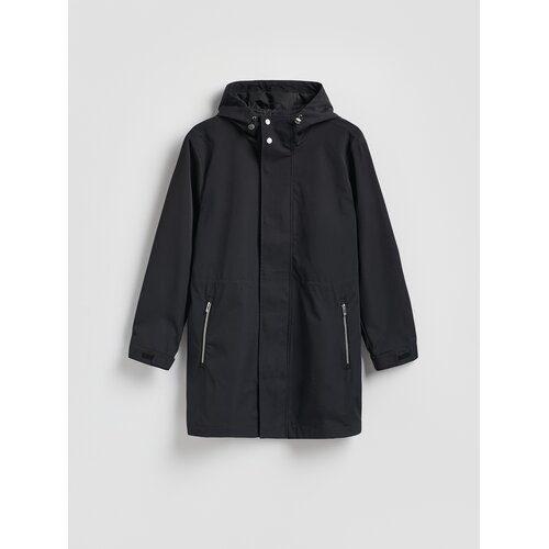 Reserved Parka s kapuljačom - crno Cijene