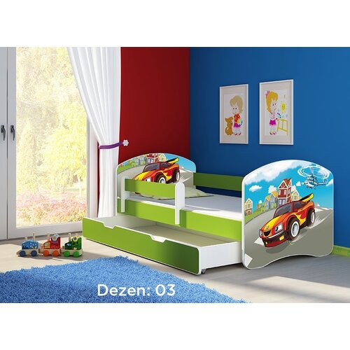 ACMA Krevet za decu Green sa fiokom 140x70 2 03 Cene
