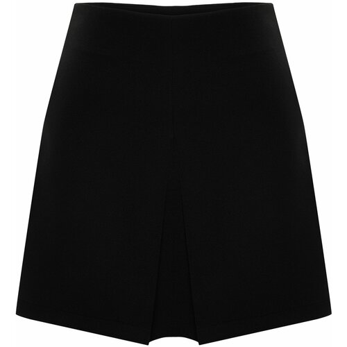Trendyol Curve Black Woven Short Skirt Slike