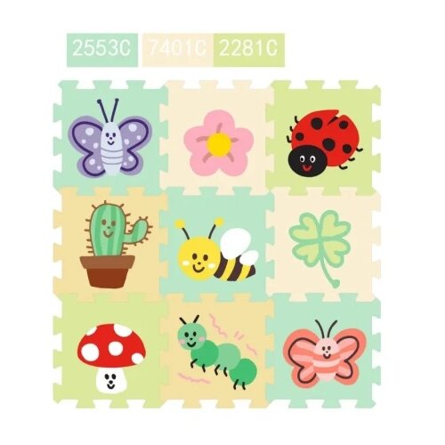  Podloga puzzle mat flowers &amp;amp;insects ( DEXY39408 ) Slike
