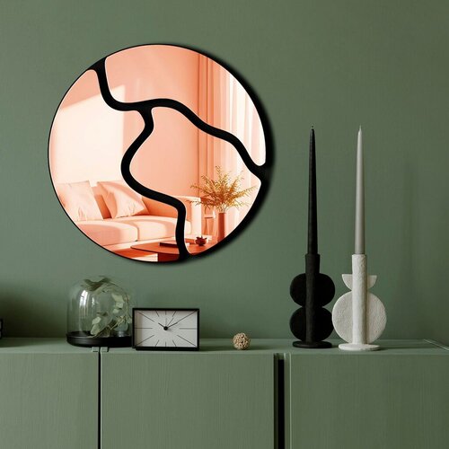 Wallity Ogledalo Ozgl507, 48x48 cm, Rose-gold Cene