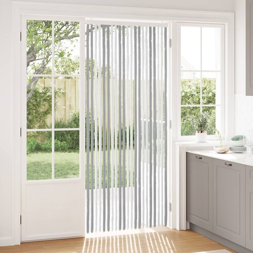  Zavjesa protiv insekata Chenille Siva i bijela 90 x 220 cm Cijene