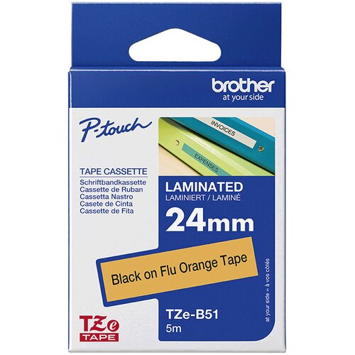 Brother Trak TZE-B51 (črna-oranžna), original Cene