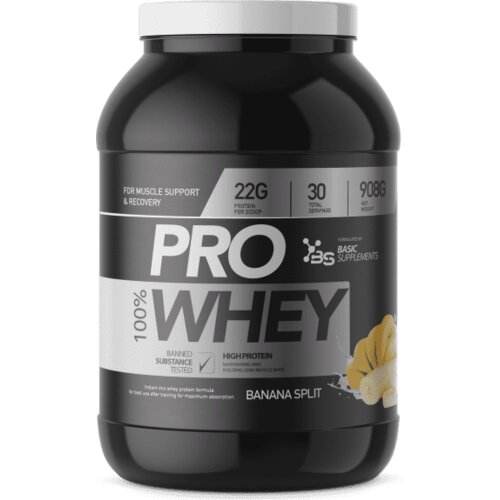 Basic Supplements Pro Whey, Ukus Banana split, 908g Cene