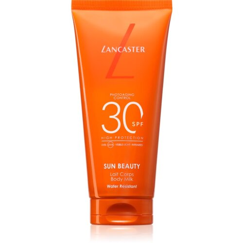 Lancaster Sun Beauty Body Milk SPF30 vodoodporna za&amp;scaron;čita pred soncem za telo za vse tipe kože 100 ml Slike