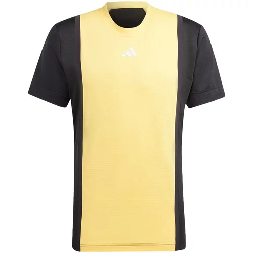 Adidas Funkcionalna majica 'Pro' rumena / črna / bela