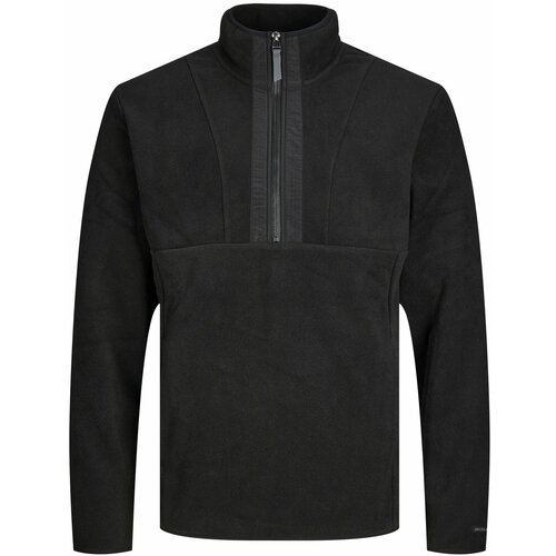 Jack & Jones muška jakna sa polu rajsferšlusom 12242191 crna Slike