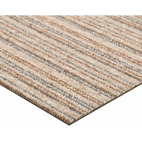  Tepih 20 pcs Prugasta bež 50 x 50 cm 100% Polipropilen - Prugasta bež Slike