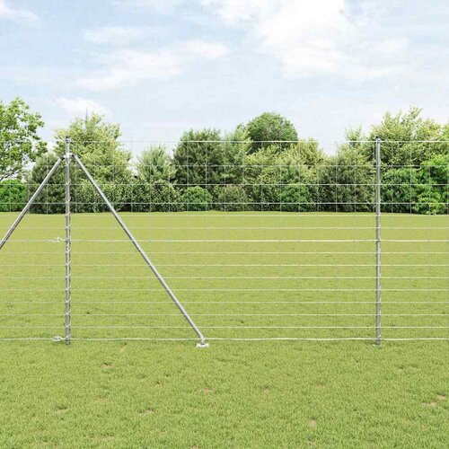 vidaXL poljska ograja 1.6x25 m galvansko jeklo Cene