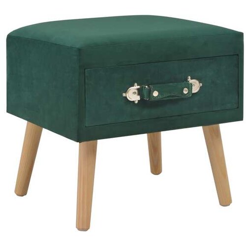 VidaXL Noćni ormarić zeleni 40 x 35 x 40 cm bar&amp;scaron;unasti Slike