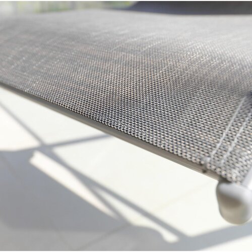 Ambia Garden STOL aluminij, jeklo srebrne barve, svetlo rjava Slike