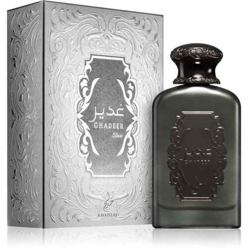 Khadlaj Ghadeer Silver parfumska voda za mo&amp;scaron;ke 100 ml Slike