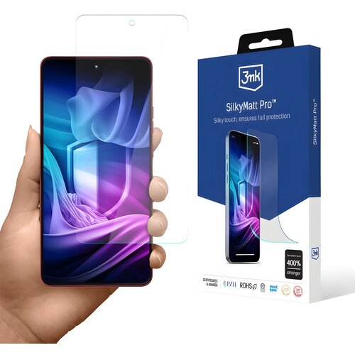 3mk Za&scaron;titna folija Silky Matt Pro za Motorola Moto G86/Moto G86 Power - Prozirna Cijene