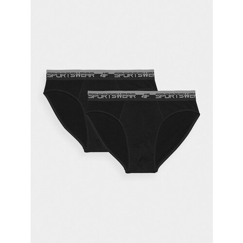 4f Men's Underwear Briefs (2-pack) - Black Slike