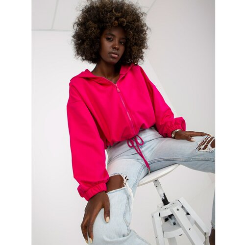 Fashion Hunters Fuchsia basic sweatshirt with wide sleeves RUE PARIS Slike