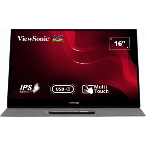 Viewsonic Monitor 15.6 TD1655 Touch 1920x1080/Full HD/IPS/60Hz/2xUSB-C/HDMI/Audio/Zvučnici Cene