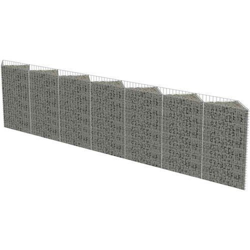 Gabionski zid od pocinčanog čelika 450 x 30 x 100 cm Slike