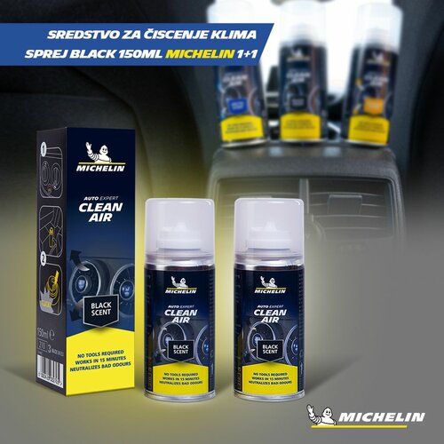 Michelin sredstvo za čišćenje klime sprej Black - set 2 komada (2x150ml) Slike
