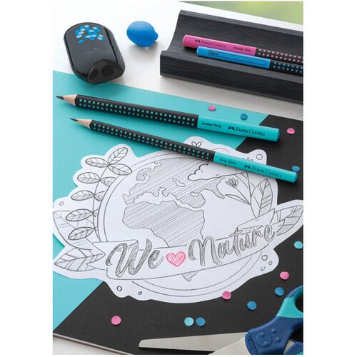  GRAFITNA HB GRIP 2001 TWO TONE U ČA&amp;Scaron;I PK144 FABER CASTELL 517020 SORTIRANO Slike