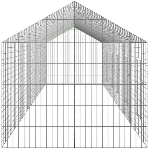  Kavez za zečeve Srebrno 600 x 78 x 78 cm Cinkani čelik Slike