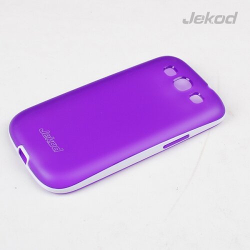 Jekod silikonski ovitek samsung galaxy S3 i9300TPU/T prozorno vijola z okvirjem + zaščitna folija Cene
