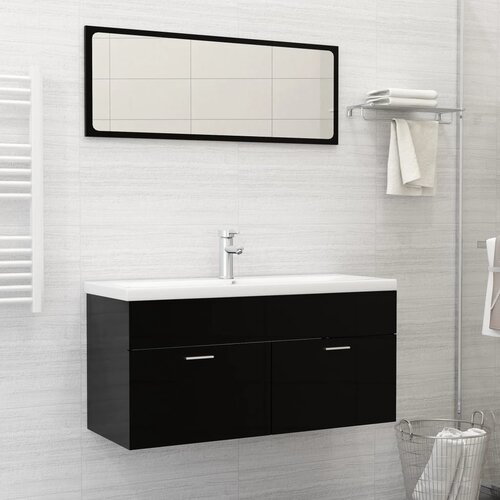 The Living Store Vgradni umivalnik s pipo 101x39x18 cm keramičen bel - Umivalnik, (21660841) Slike