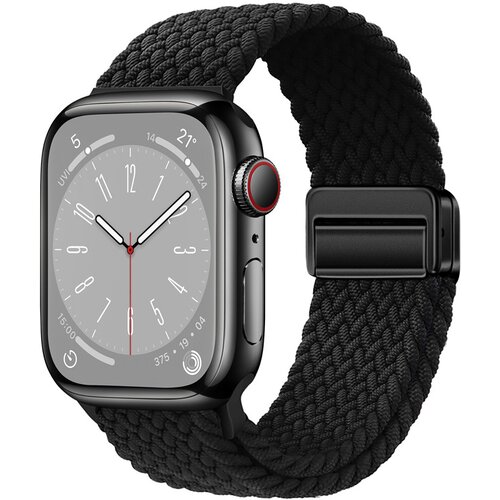 INF Zvezdni najlonski pleteni pa&scaron;ček za uro Apple Watch Black L, (21690696) Cene