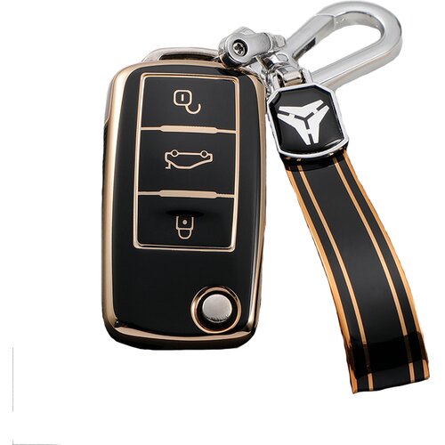 INF Ovitek za avtomobilske ključe za Volkswagen/Sagitar/Bora/CC/Magotan/Polo/Tanyue/Tuyue/Passat Black, (21247468) Slike