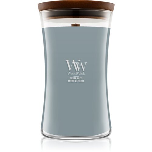 WoodWick Terra Haze dišeča sveča z lesenim stenjem 610 g Cene