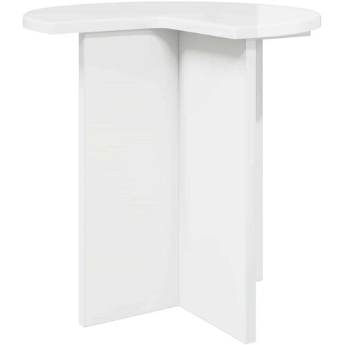  Bocni stol Bijela visokog sjaja &Oslash; 39 x 38 cm Konstruirano drvo - Bijela visokog sjaja 1 Cijene