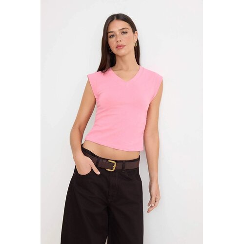 TRENDYOLMILLA Ženska majica TWOSS26TS00285, Roze Cene