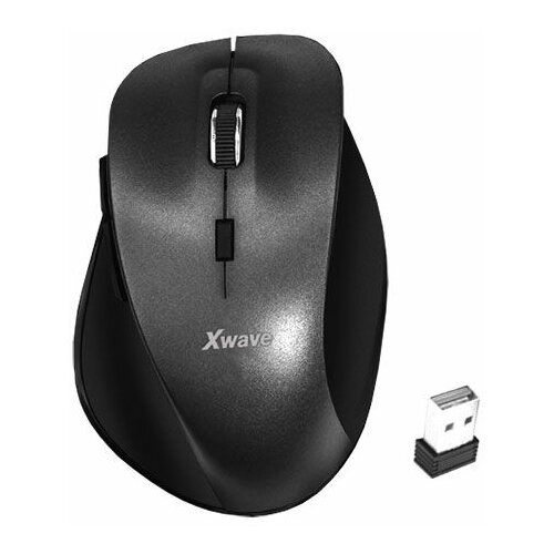 X Wave optički miš,usb bežični do 1600dpi, 2.4Ghz (6-10m),6 tastera,ergonomski,puna dimenzija NMEN4EE Cene