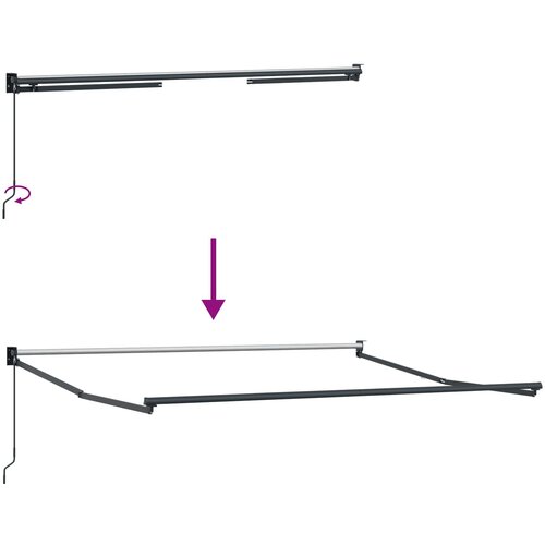  Povlačivi tende Sivosmeđa 4 &amp;times; 3 m 100% Poliester i Aluminij Slike