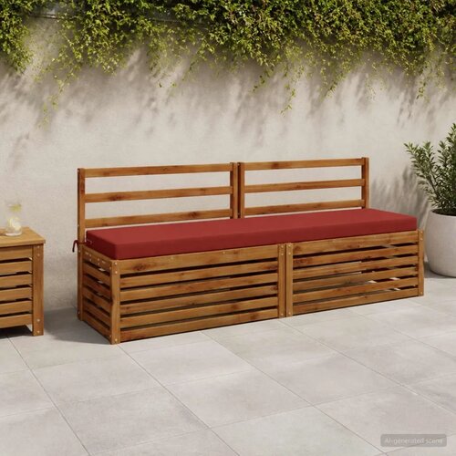  Jastučići za klupe - 2 dijela SOEST 2 kom. 100% poliester - Crvena 180 x 40 x 8 cm Melange Cijene