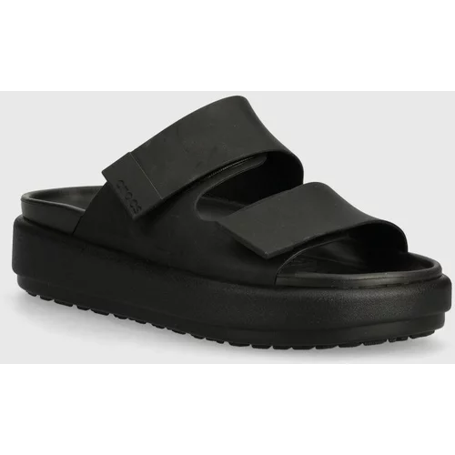 Crocs Natikače Brooklyn Luxe Sandal za žene, boja: crna, s platformom, 209586.060