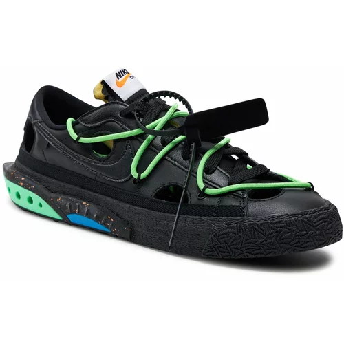 Nike Čevlji Blazer Low'77 / OW DH7863 001 Black/Black/Electro Green