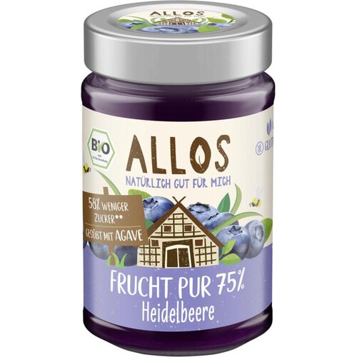 Allos Bio čisto voće 75 % borovnica - 200 g Slike