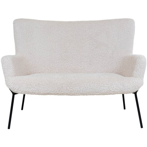 House Nordic Bijela sofa od bouclé tkanine 128 cm Glasgow – Cijene