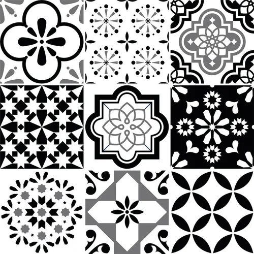 Ambiance Set od 9 zidnih samoljepljivih naljepnica Cement Tiles Alexia, 10 x 10 cm