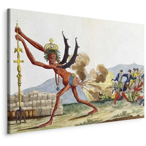  Slika - Jacques-Louis David – Caricature of the English Government 120x80 Na talijanskom platnu Cene
